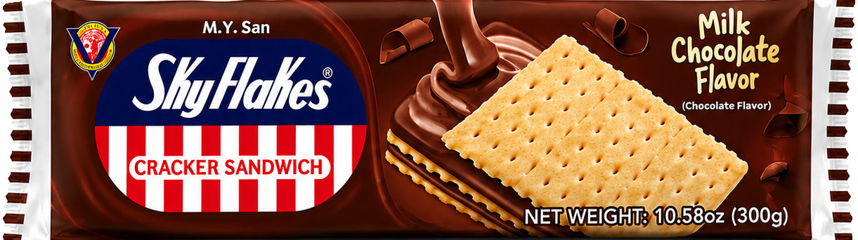 SkyFlakes Milk Chocolate cracker sandwiches