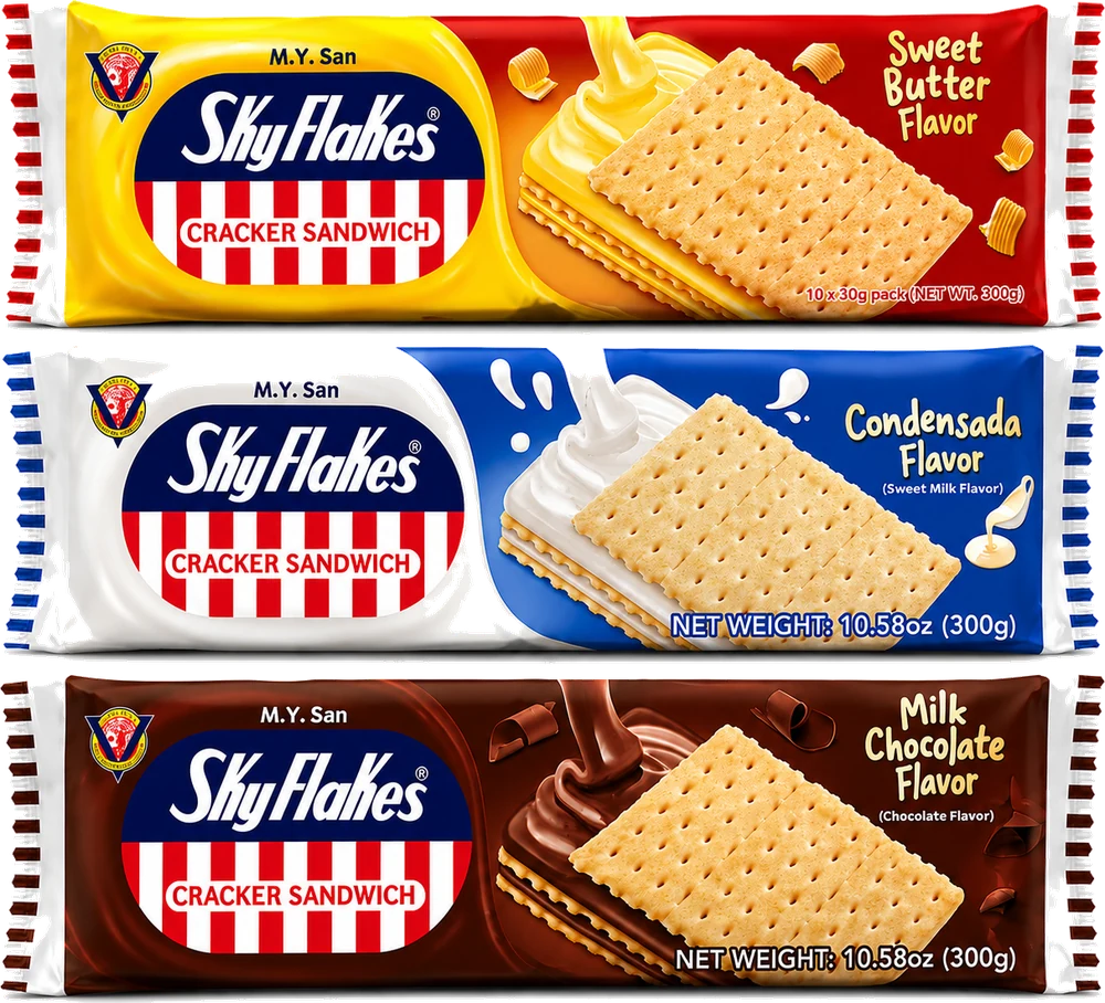 SkyFlakes cracker sandwiches